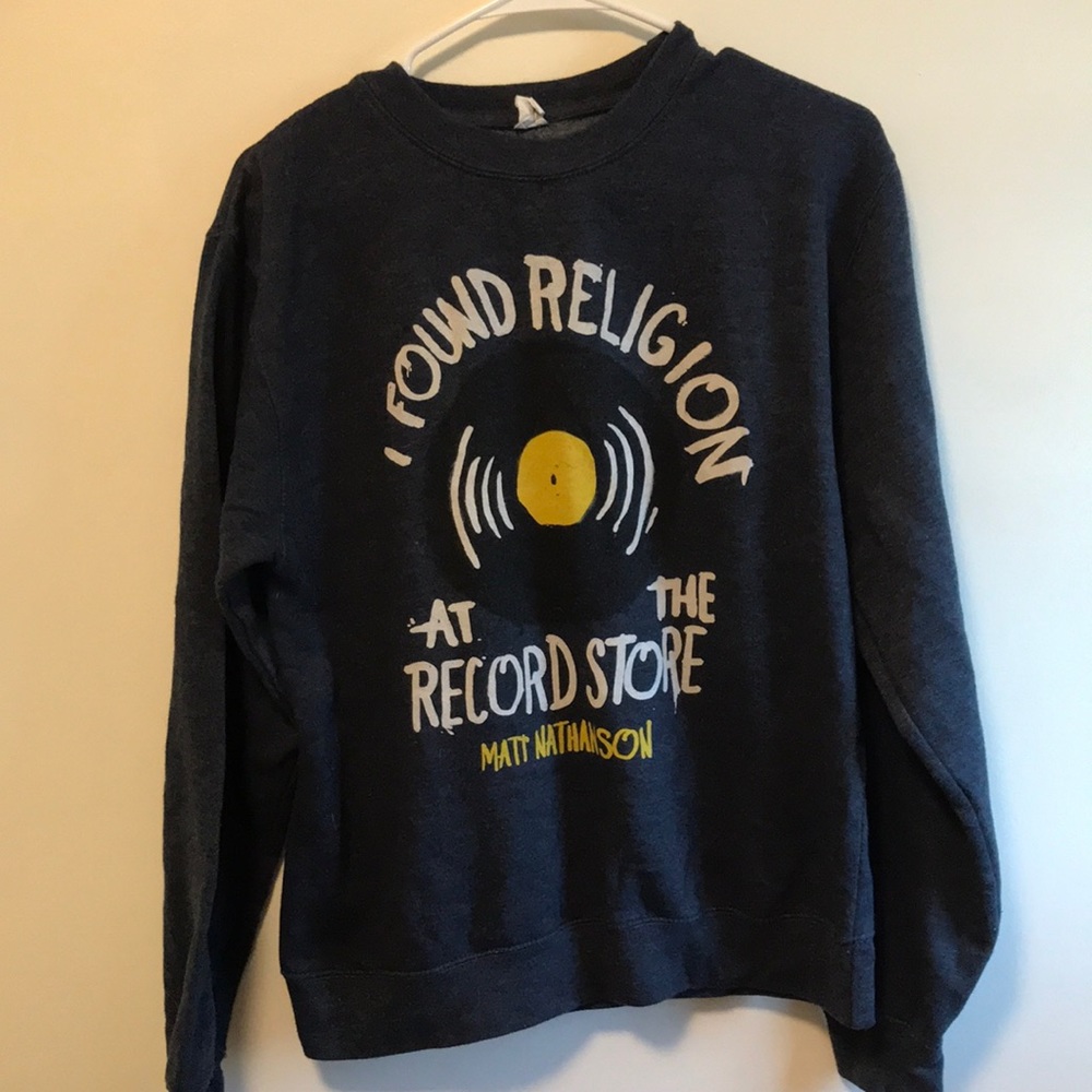 Retro navy blue sweatshirt